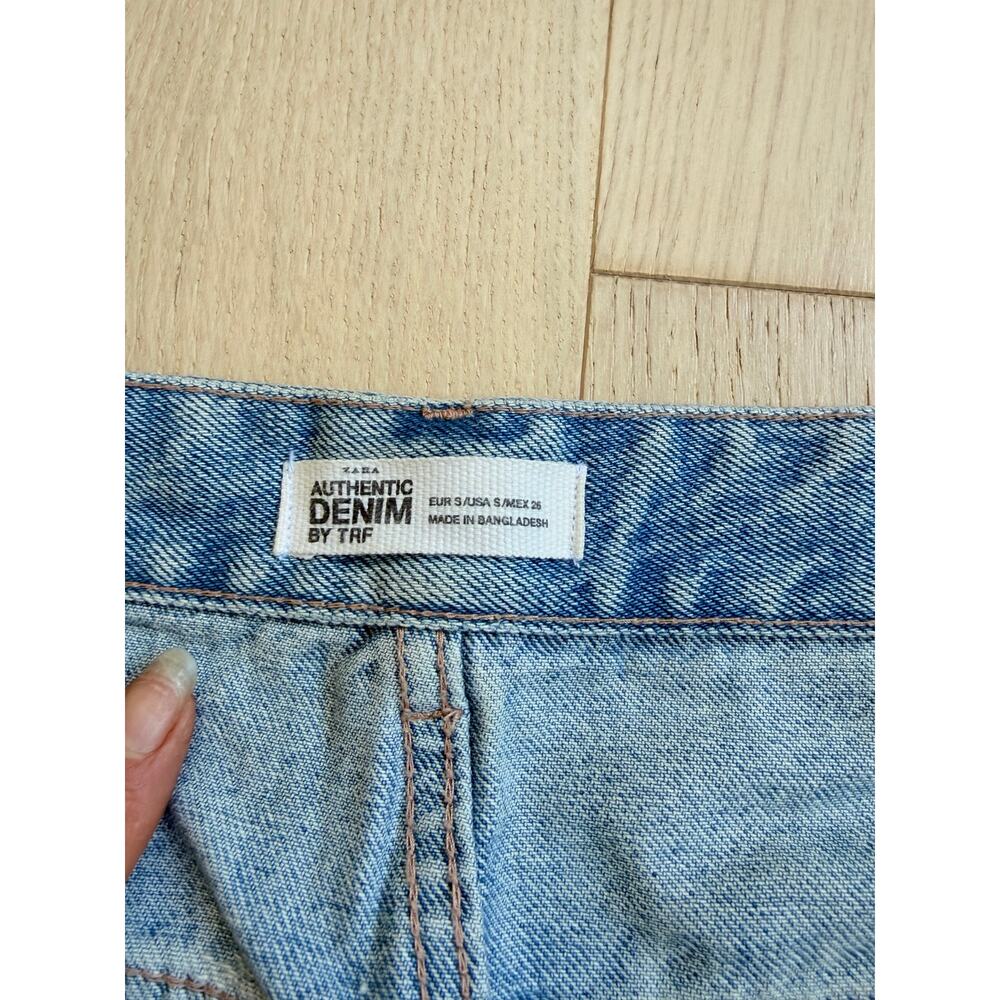 Zara Mini Denim Skirt Small - Picture 2 of 3